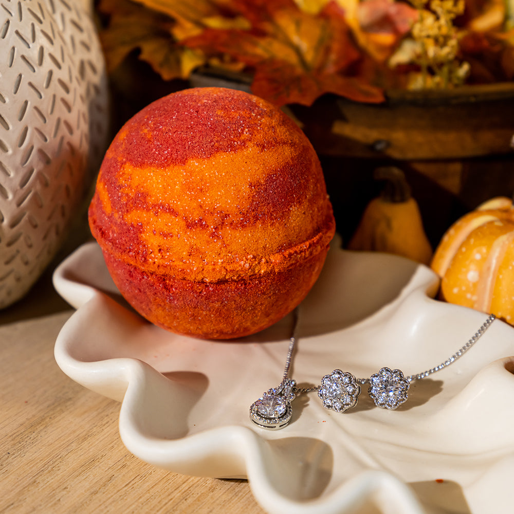 Cranberry Orange Glaze 10oz Jewelry Bath Bomb (Online Exclusive)