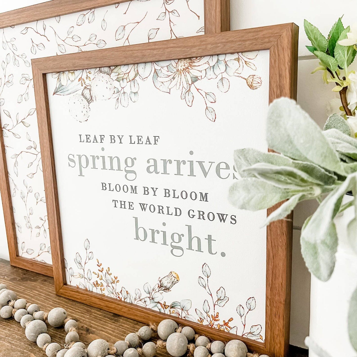 Leaf by Leaf Spring Arrives Signs