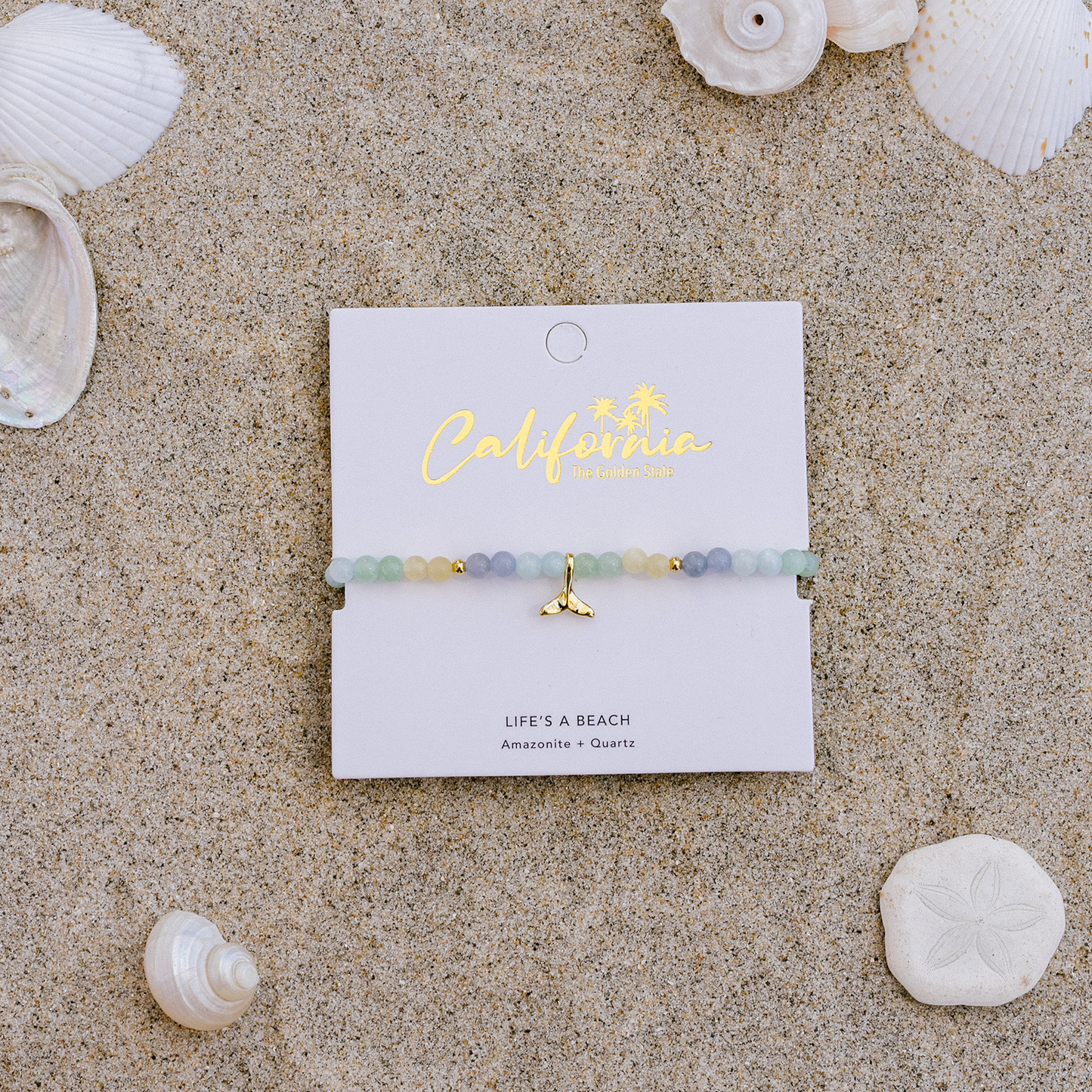 Life's a Beach California Healing 4mm Bracelet