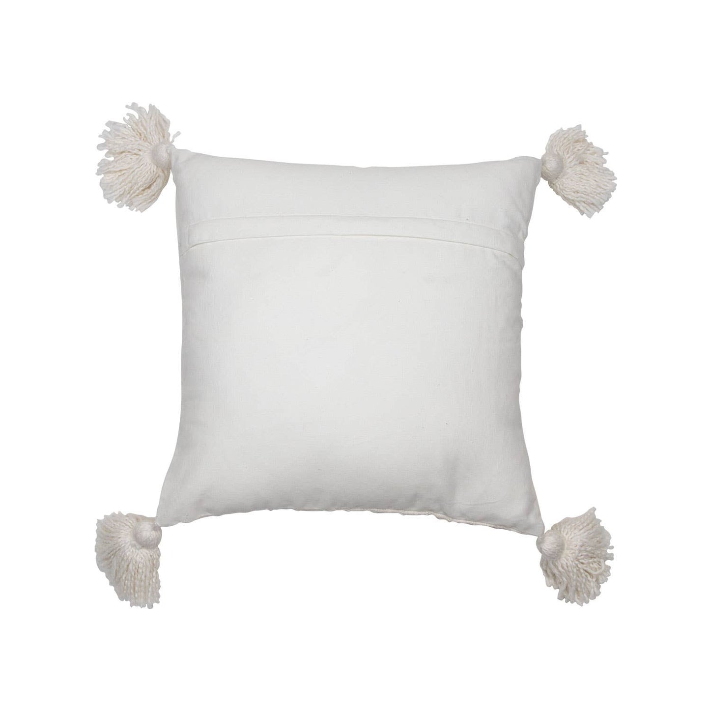 18X18 Hand Woven Kira Pillow White