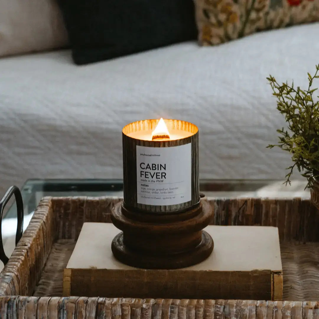 Sasquatch (Bigfoot) Rustic Wood Wick Candle