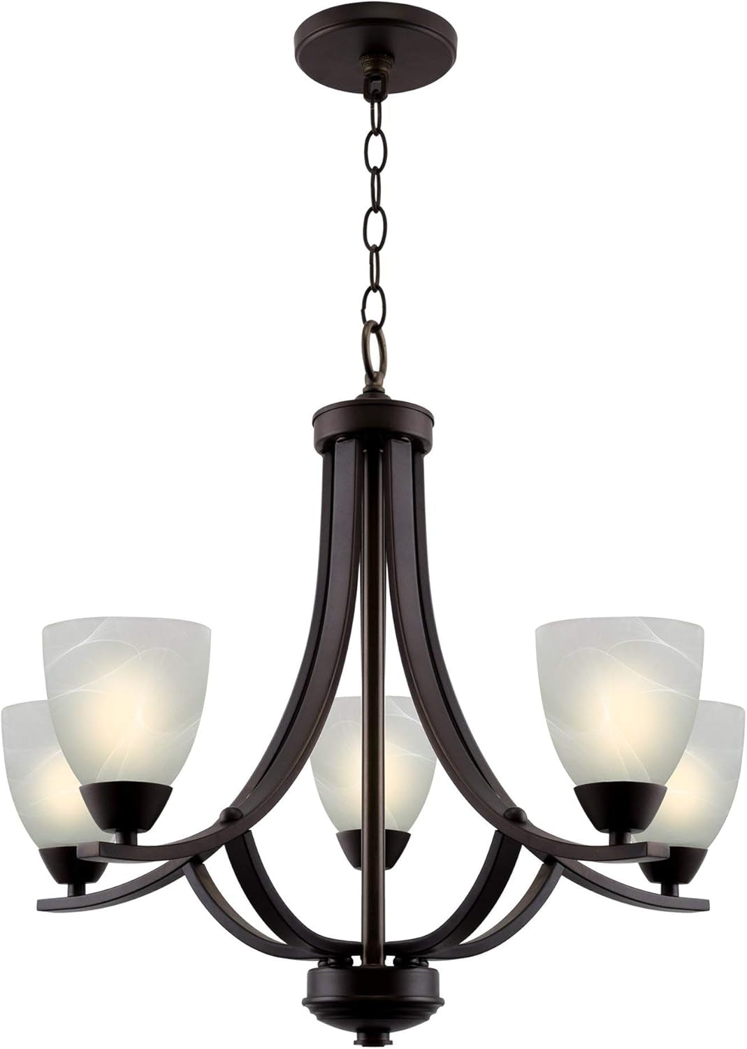 Contemporary 5-Light Large Chandelier (Online Exclusive)