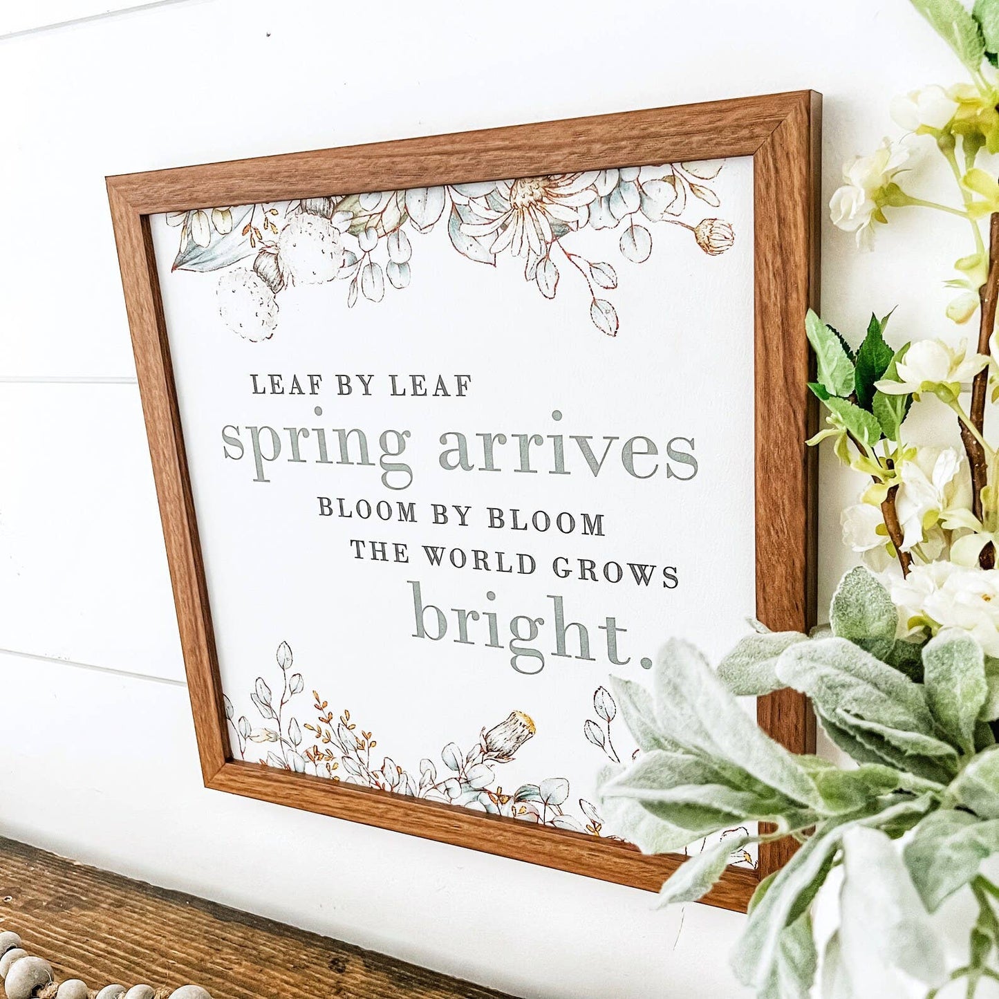 Leaf by Leaf Spring Arrives Signs