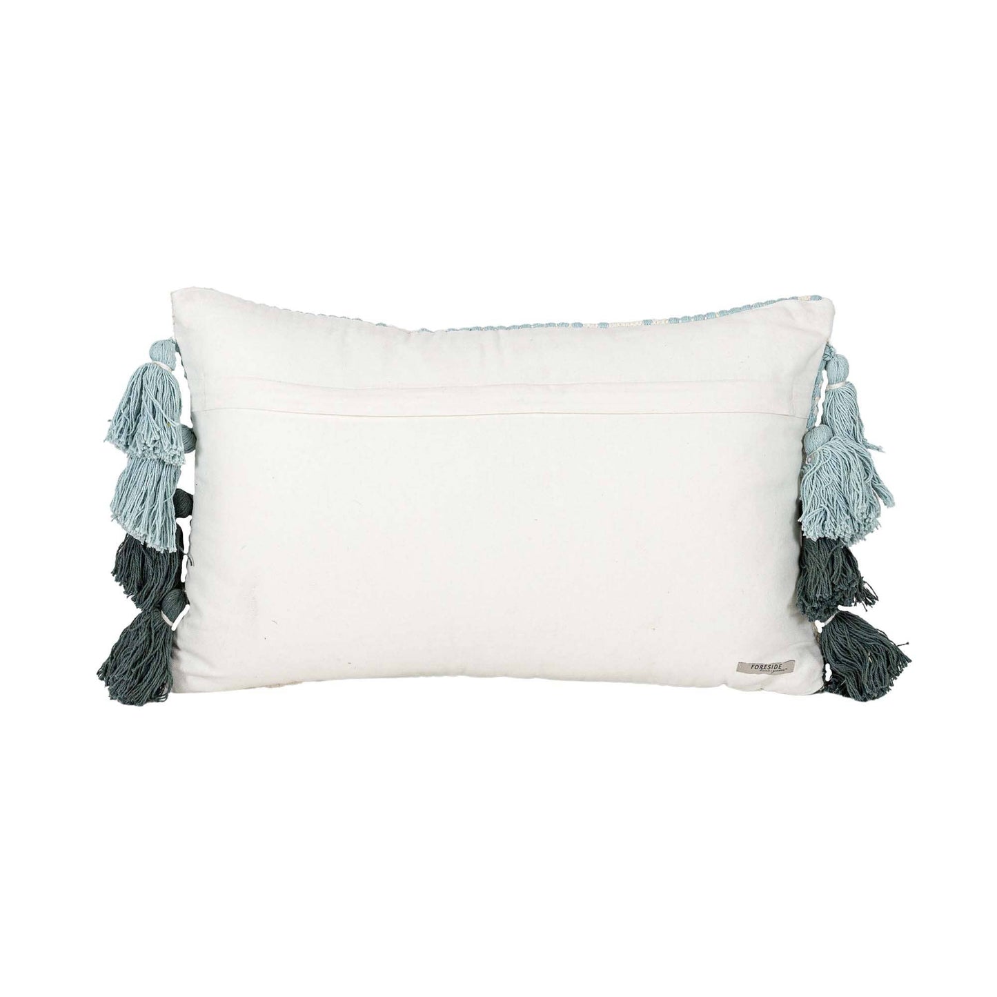 14X22 Hand Woven Madden Pillow Turquoise