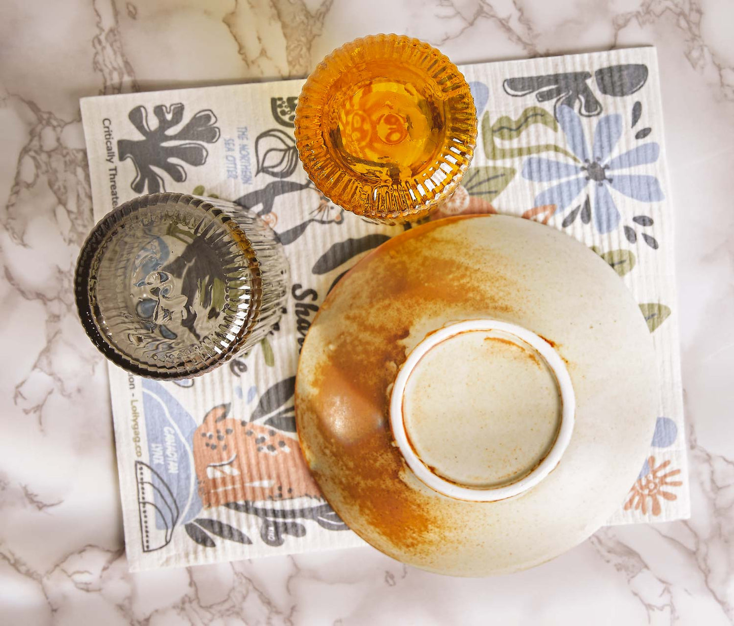 Fading Fantastical Wildlife Large Swedish Dishcloth/Dry Mats (Online Exclusive)