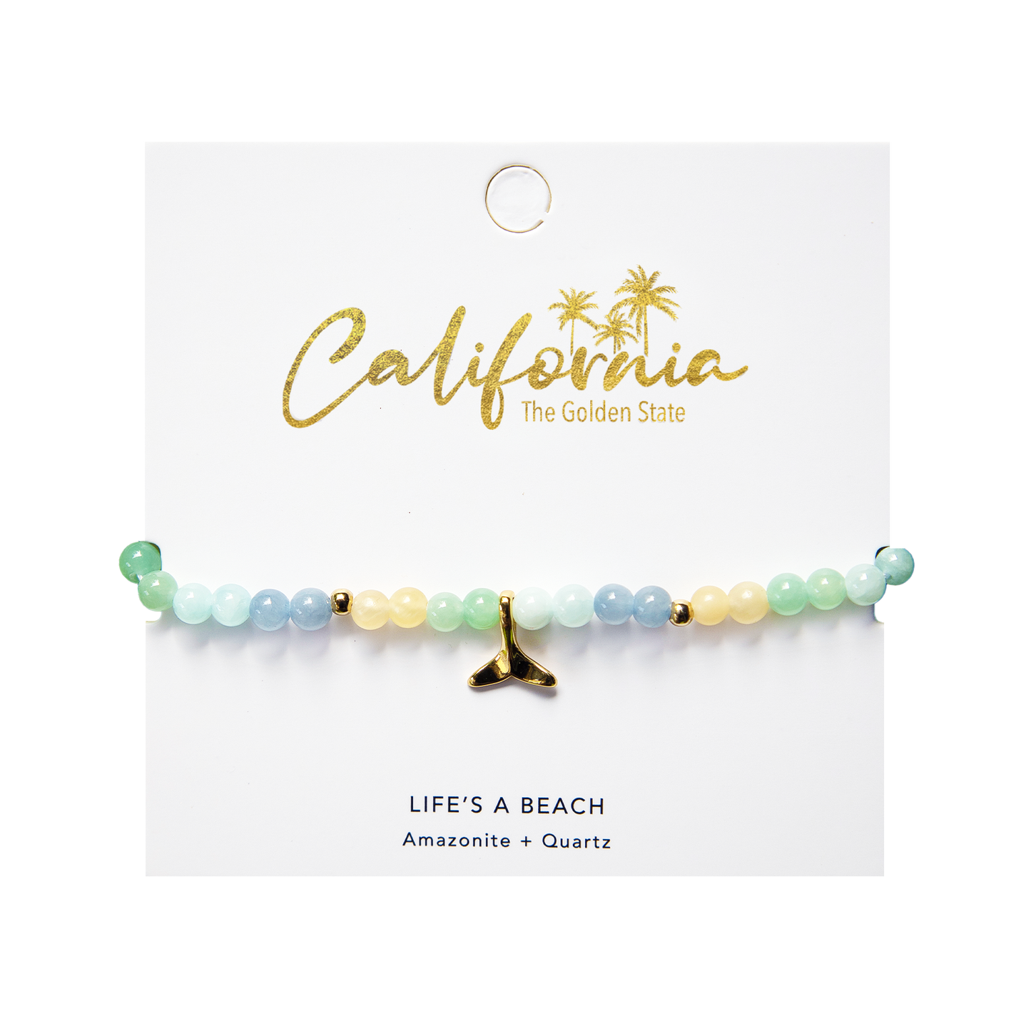 Life's a Beach California Healing 4mm Bracelet