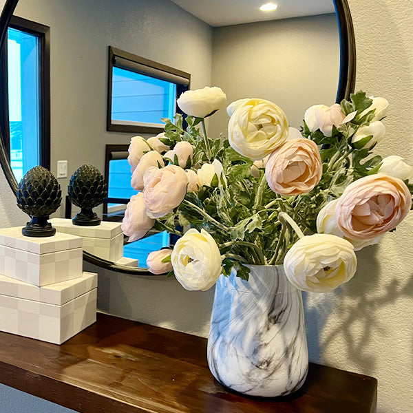 Marble-Like Flower Vases, Pick Your Style (Online Exclusive)