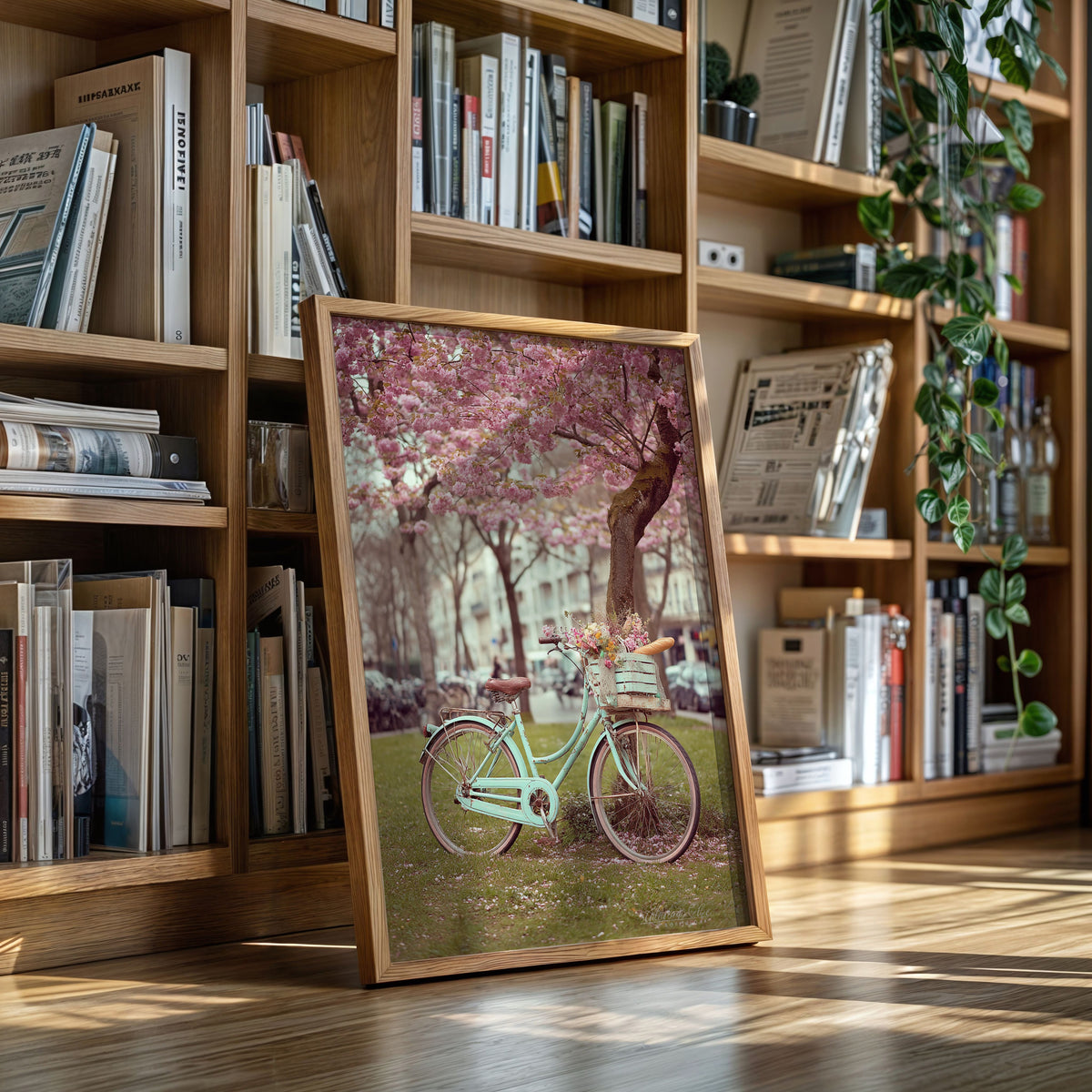 Bicycle Beneath Blossoming Canopy (Online Exclusive)