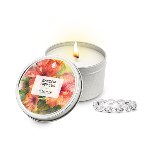Garden Hibiscus 5.5oz Tin Jewelry Candle (Online Exclusive)