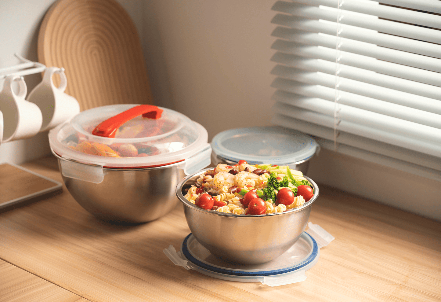 Mix & Carry Stainless Steel Bowl Set (Online Exclusive)