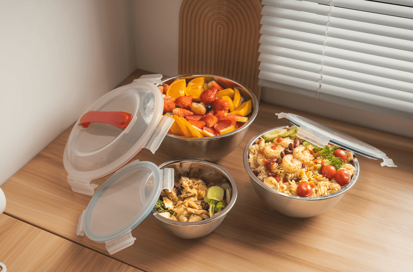 Mix & Carry Stainless Steel Bowl Set (Online Exclusive)