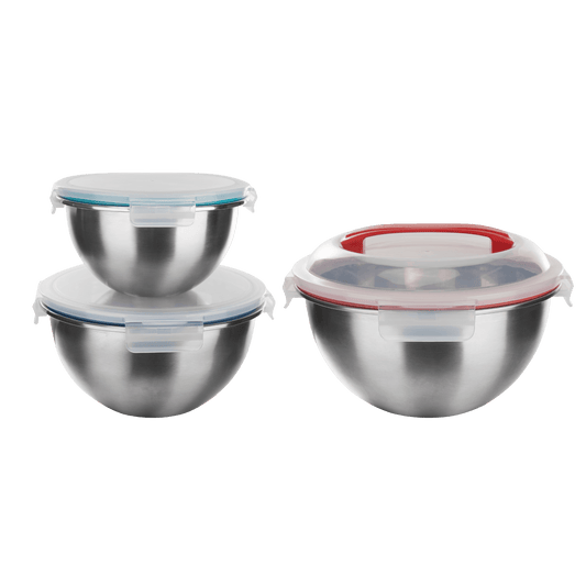 Mix & Carry Stainless Steel Bowl Set (Online Exclusive)