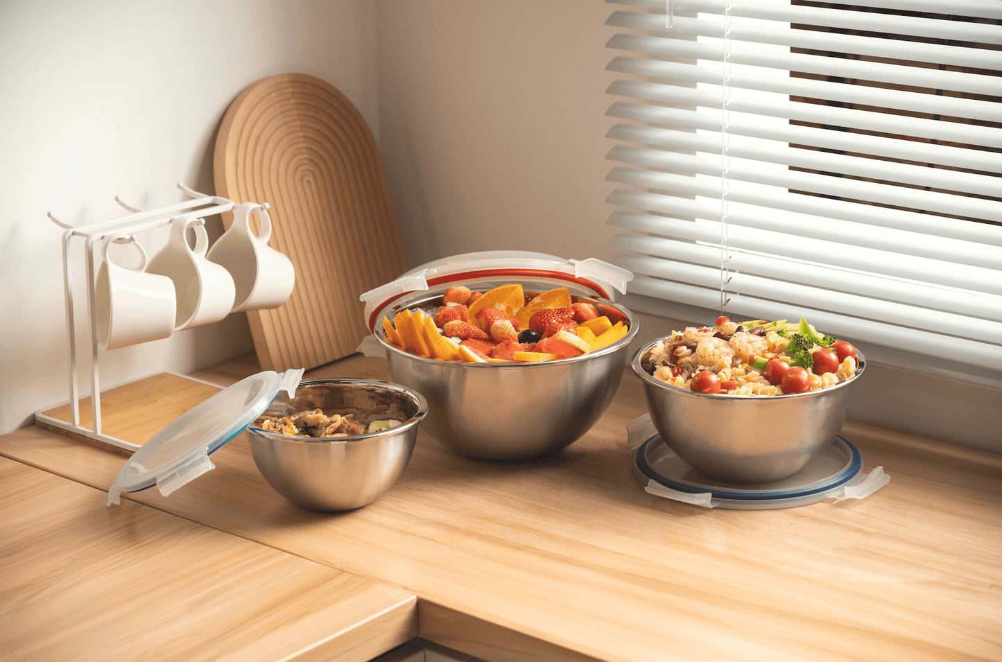 Mix & Carry Stainless Steel Bowl Set (Online Exclusive)