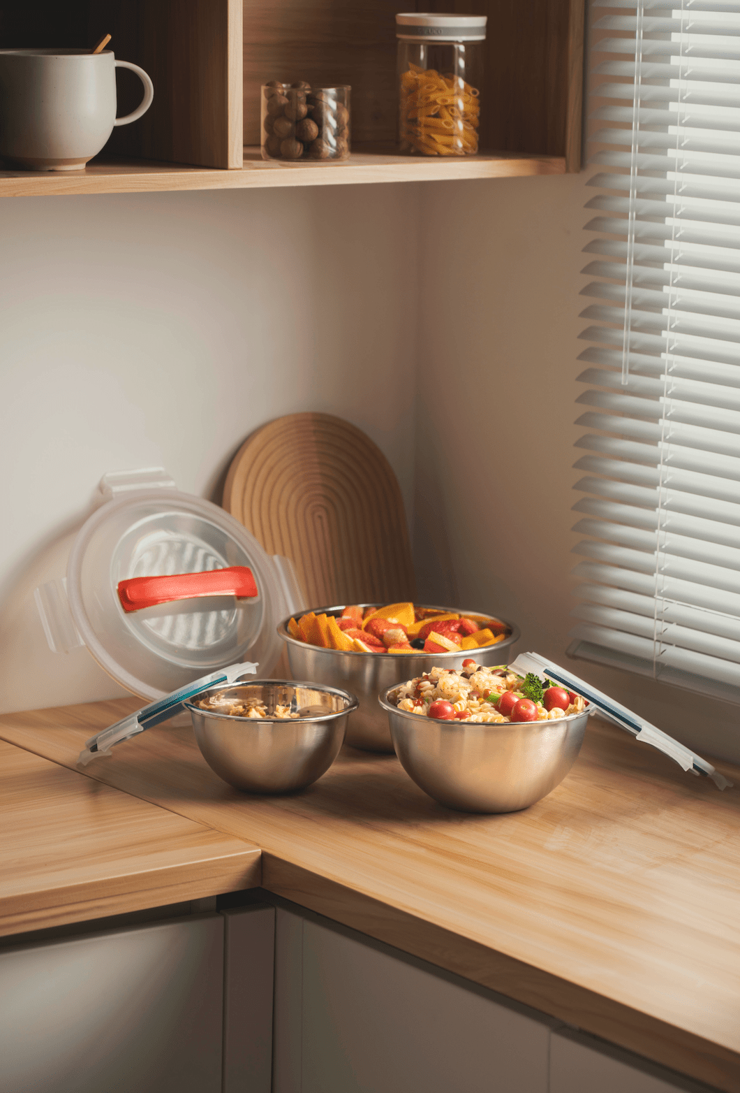 Mix & Carry Stainless Steel Bowl Set (Online Exclusive)