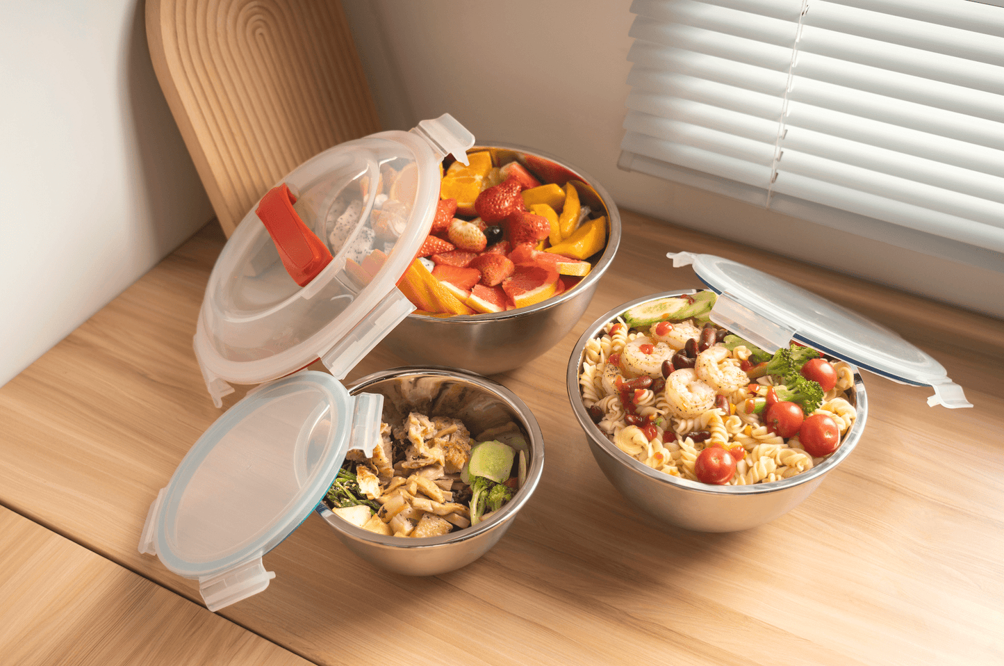 Mix & Carry Stainless Steel Bowl Set (Online Exclusive)