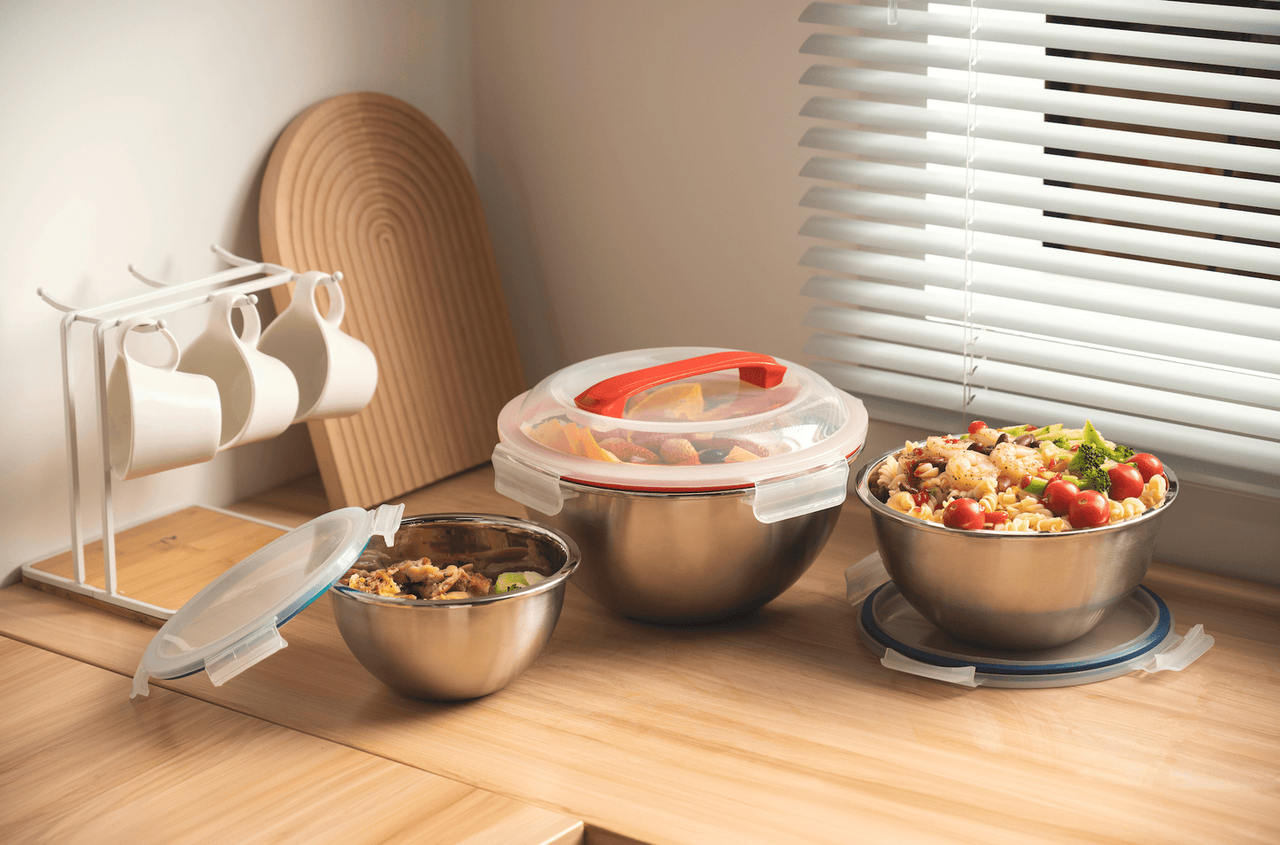 Mix & Carry Stainless Steel Bowl Set (Online Exclusive)