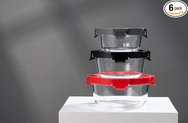 Glass Containers & Lids - Round (Online Exclusive)