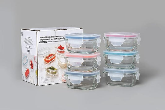 Mini Glass Container Set - Rectangular (Online Exclusive)