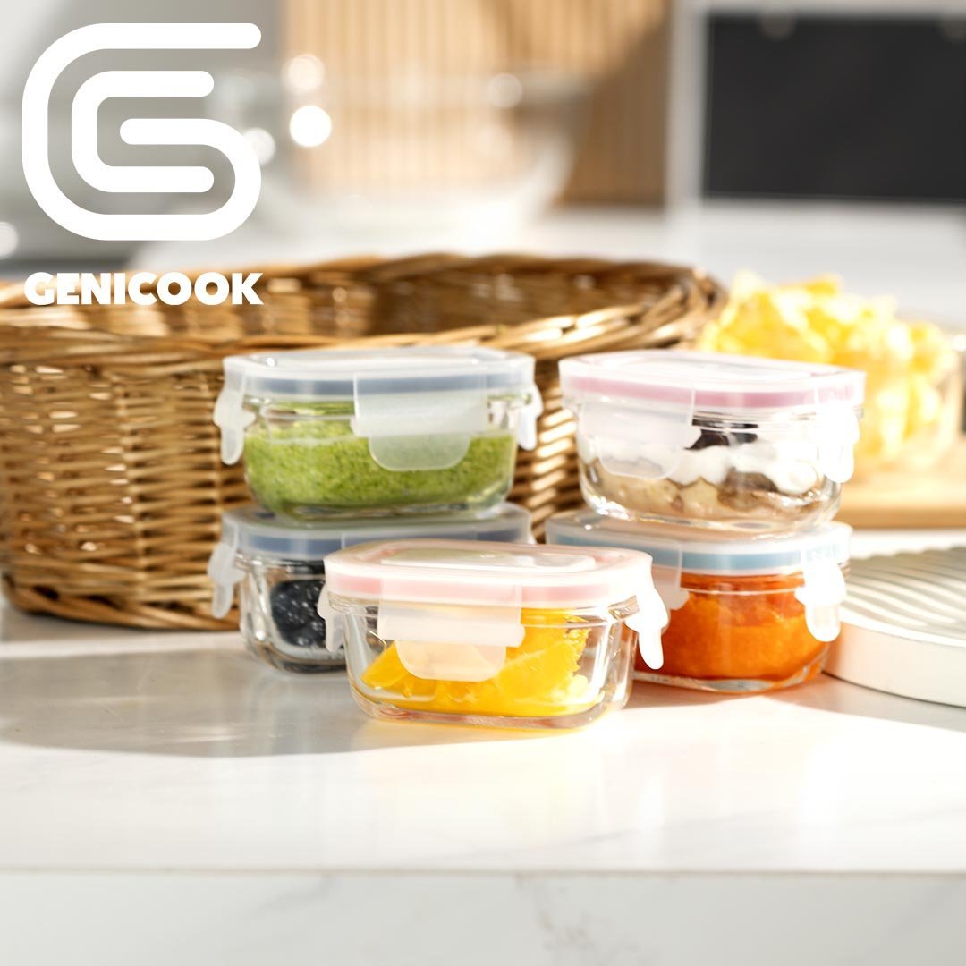 Mini Glass Container Set - Rectangular (Online Exclusive)