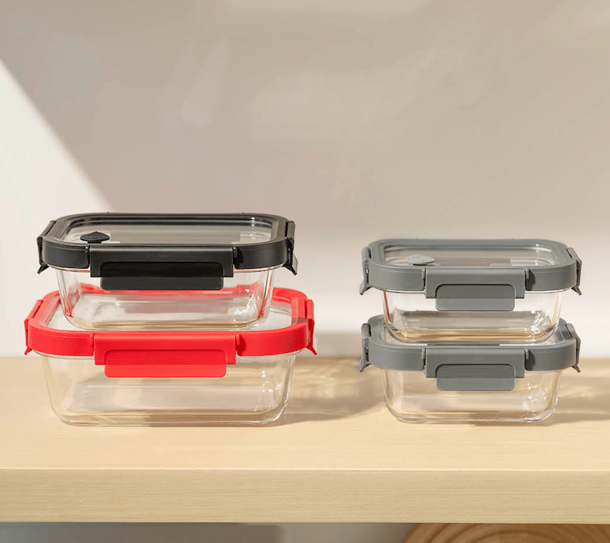 Glass Containers & Lids - Rectangular (Online Exclusive)