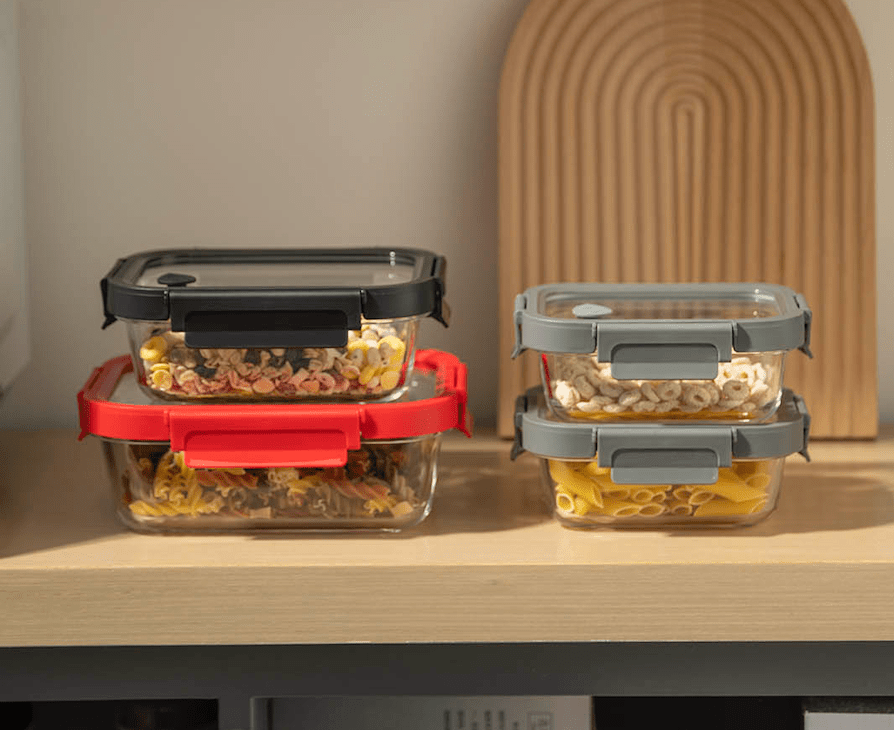 Glass Containers & Lids - Rectangular (Online Exclusive)