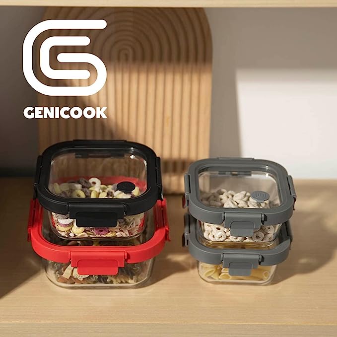 Glass Containers & Lids - Square (Online Exclusive)
