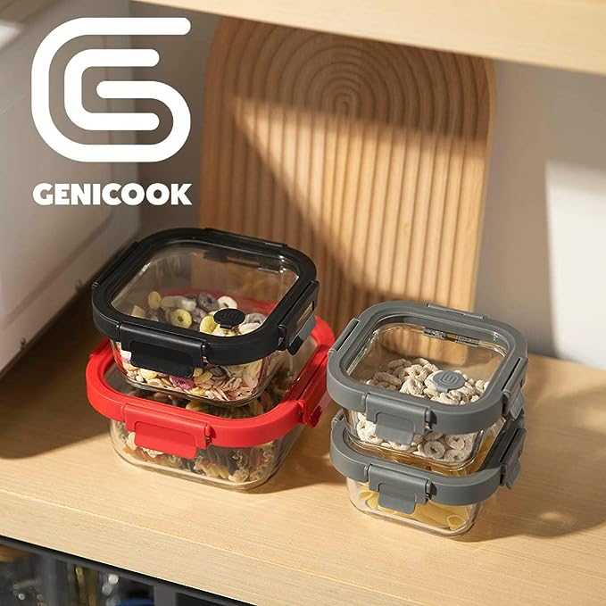 Glass Containers & Lids - Square (Online Exclusive)