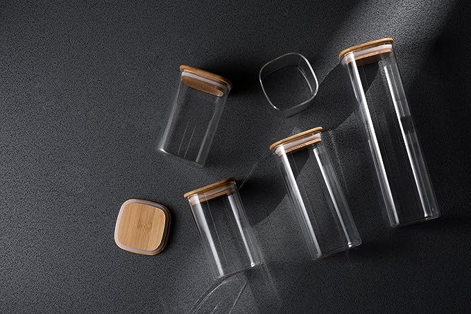 Glass Canister Set & Bamboo Lid (Online Exclusive)