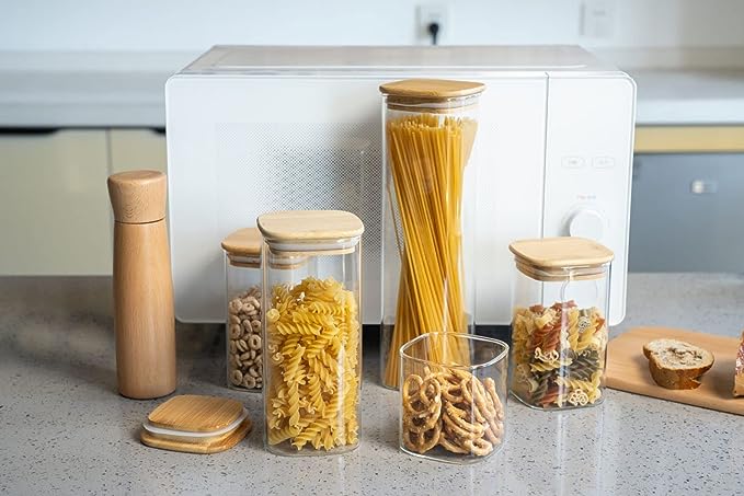 Glass Canister Set & Bamboo Lid (Online Exclusive)