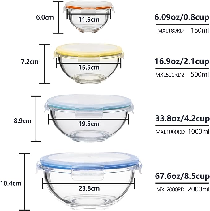 Mix & Store Glass Bowl Set (Online Exclusive)