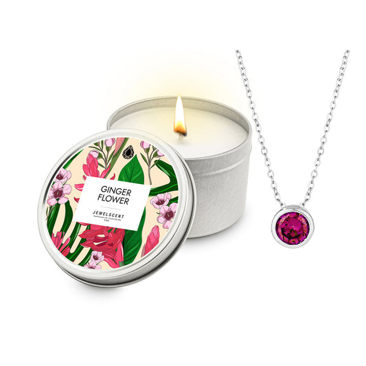 Ginger Flower 5.5oz Tin Jewelry Candle (Online Exclusive)