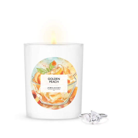 Golden Peach 10oz Signature Jewelry Candle (Online Exclusive)