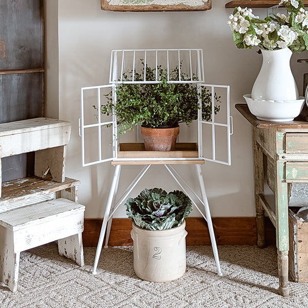 Greenhouse Inspired Outdoor Plant Stand (Online Exclusive)