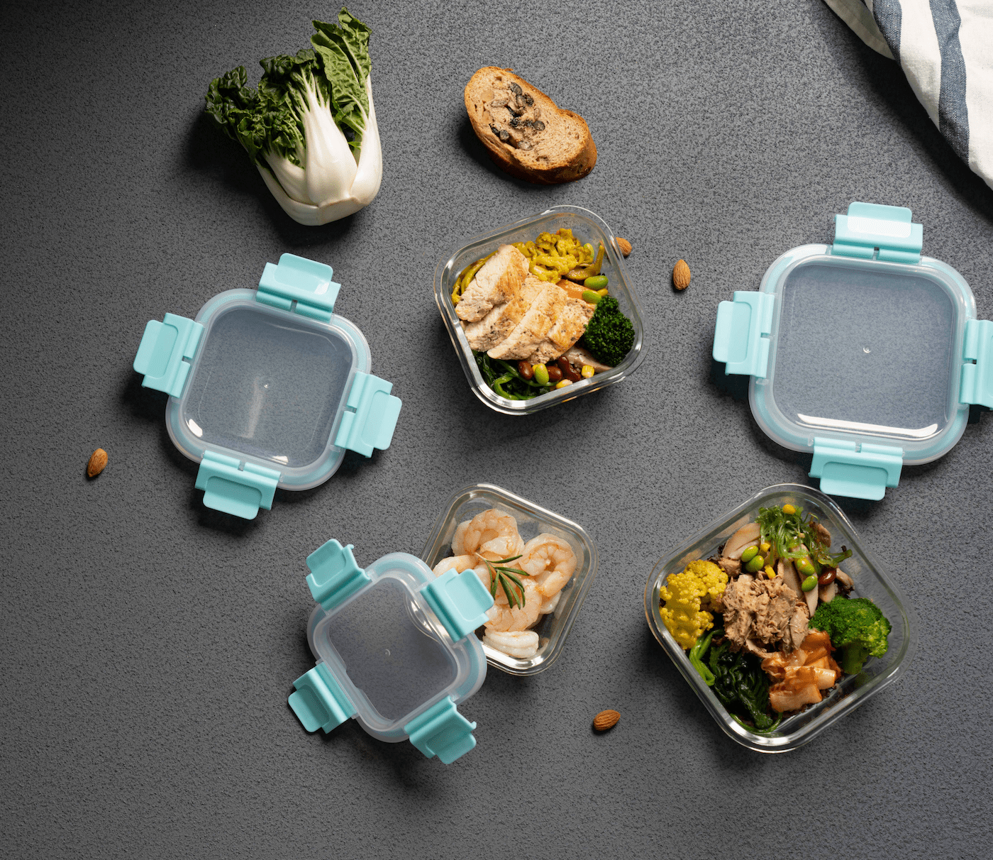 High Top Lid Square Containers (Online Exclusive)
