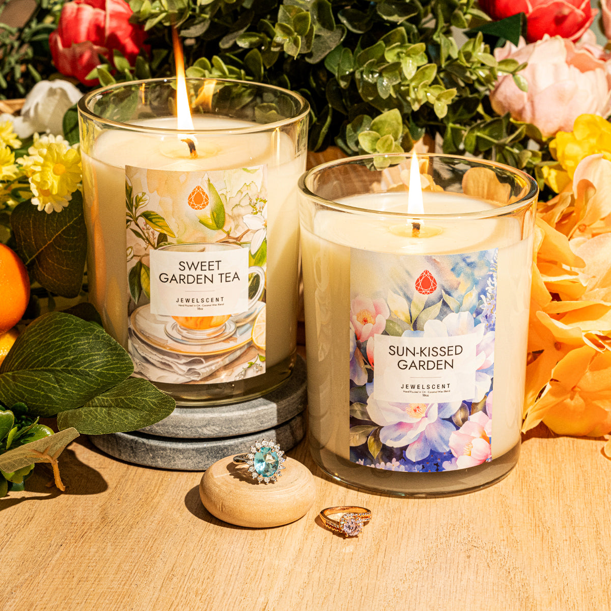 Sun-Kissed Garden 18oz Home Jewelry Candle (Online Exclusive)