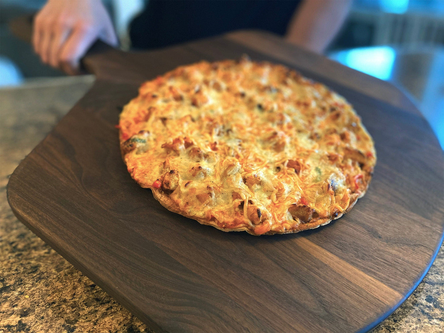 Personalized Pizza Peel, Large 22" x 16" Walnut American Hardwood, Personalized Pizza Board, Pizza Paddle, Pizza Shovel, Wood Pizza Peel (Online Exclusive)