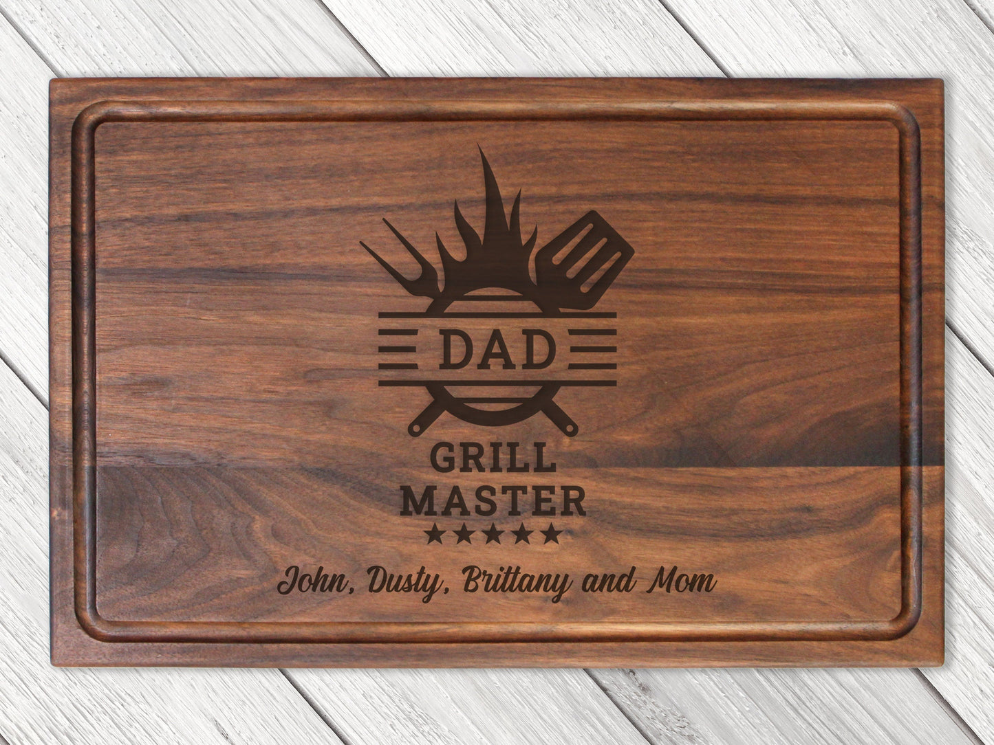 Gift For Dad Cutting Board, Personalized Gifts For Dad, Custom Grilling Gift For Dad, BBQ Gift For Dad, Custom Cutting Board - USA Made (Online Exclusive)