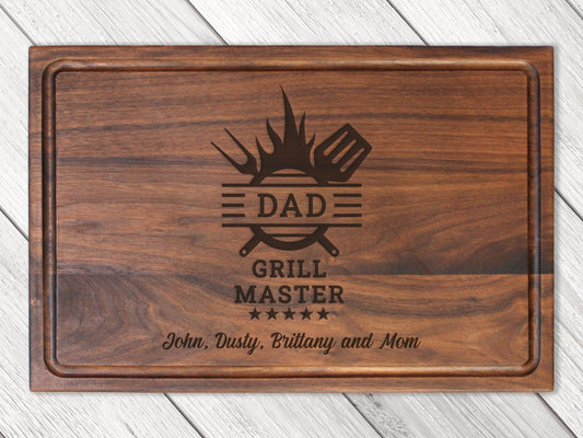 Gift For Dad Cutting Board, Personalized Gifts For Dad, Custom Grilling Gift For Dad, BBQ Gift For Dad, Custom Cutting Board - USA Made (Online Exclusive)