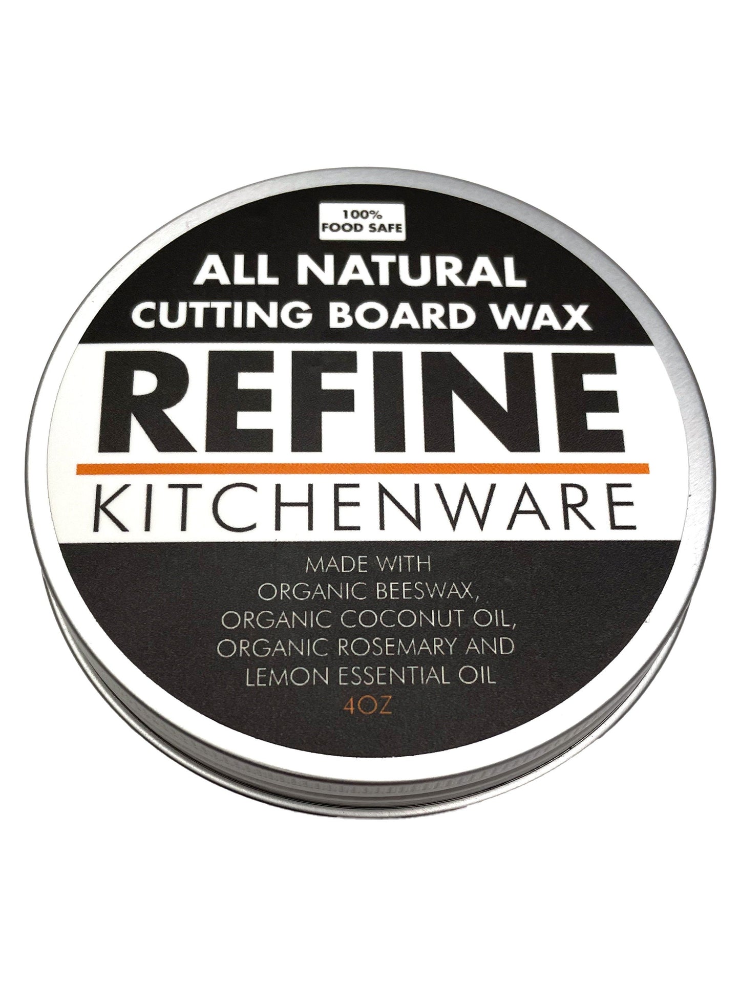 All Natural Cutting Board Wax, Handmade in the USA With Organic Coconut Oil and Organic Beeswax (Online Exclusive)