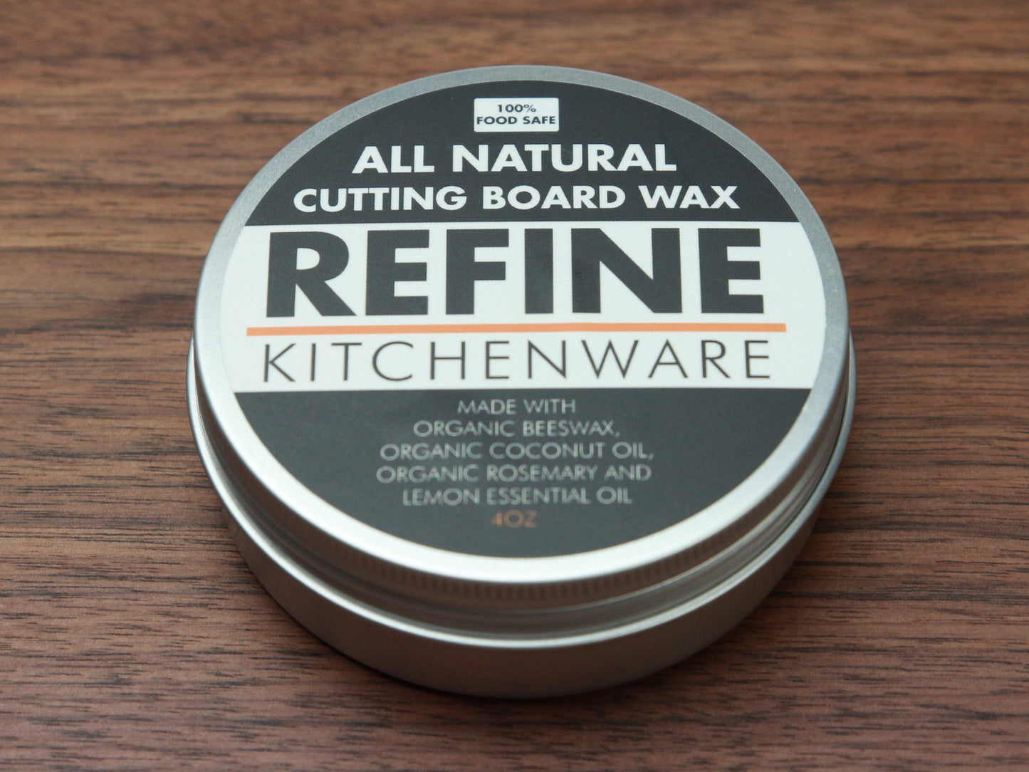 All Natural Cutting Board Wax, Handmade in the USA With Organic Coconut Oil and Organic Beeswax (Online Exclusive)