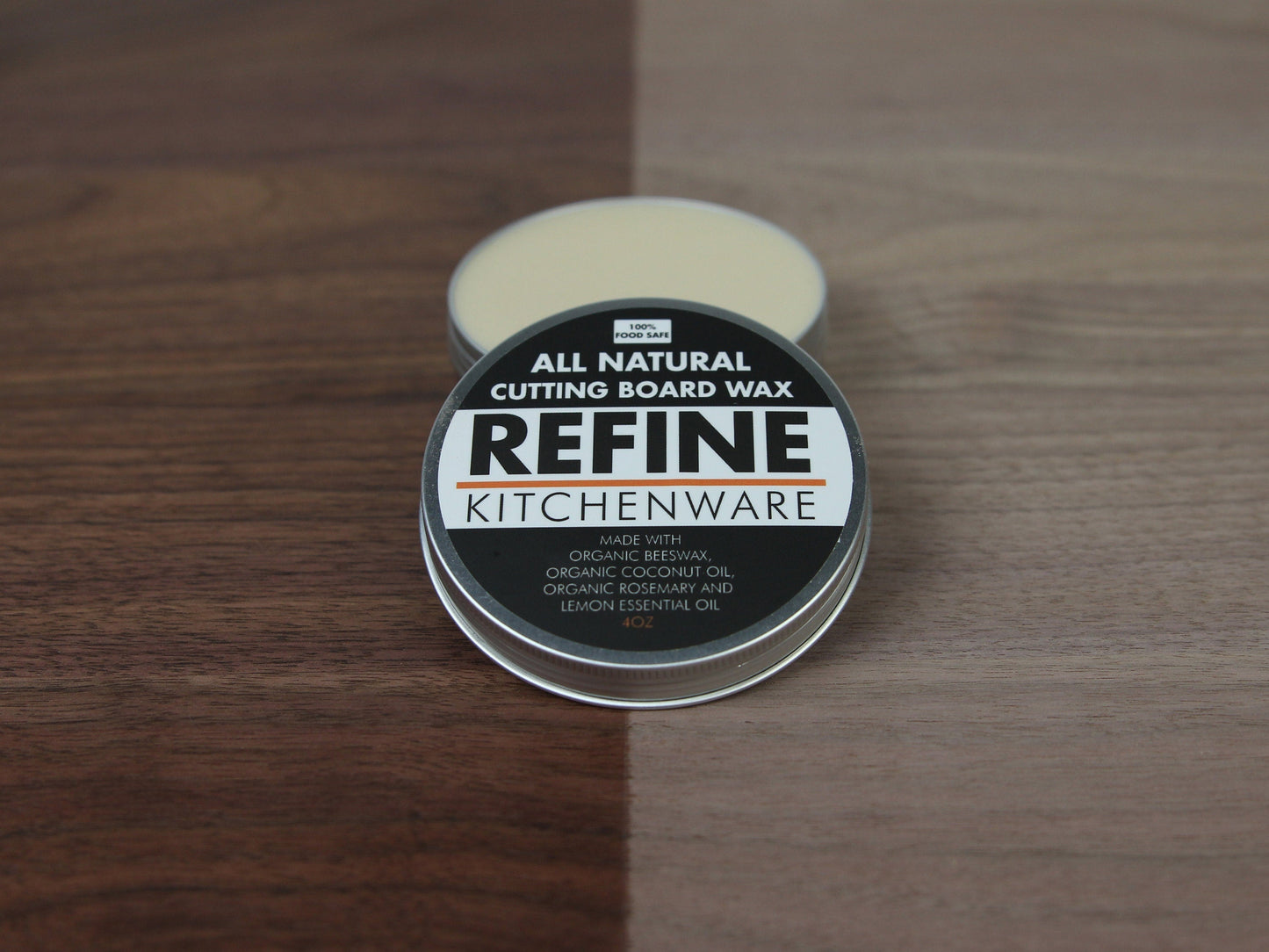All Natural Cutting Board Wax, Handmade in the USA With Organic Coconut Oil and Organic Beeswax (Online Exclusive)