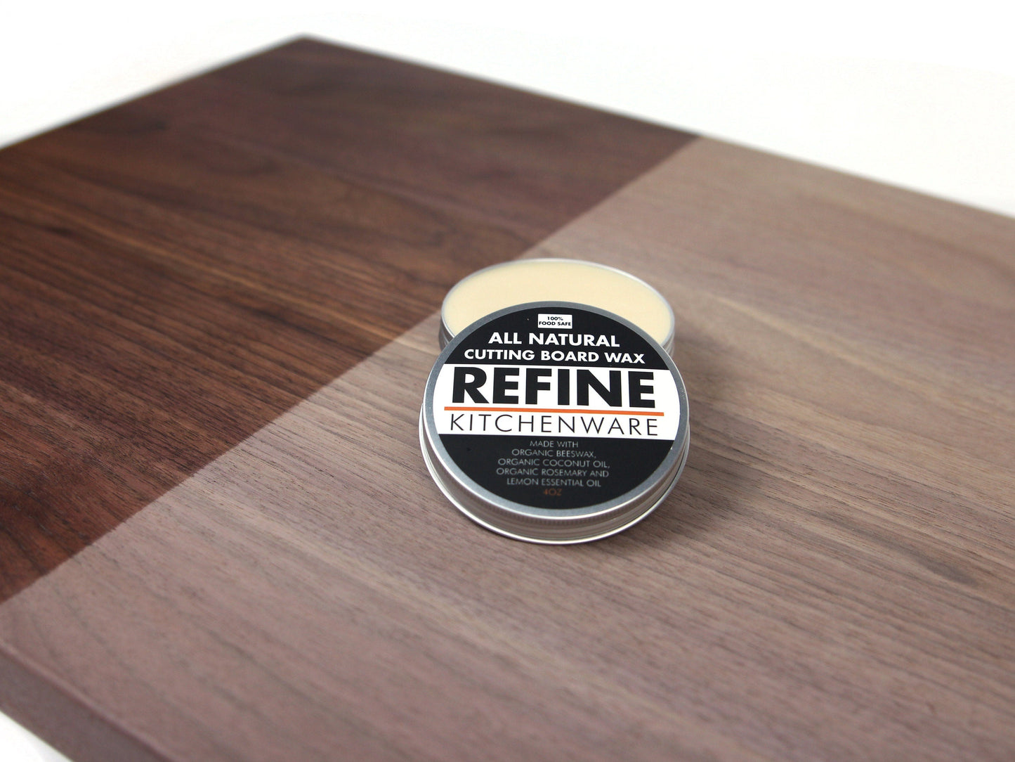 All Natural Cutting Board Wax, Handmade in the USA With Organic Coconut Oil and Organic Beeswax (Online Exclusive)