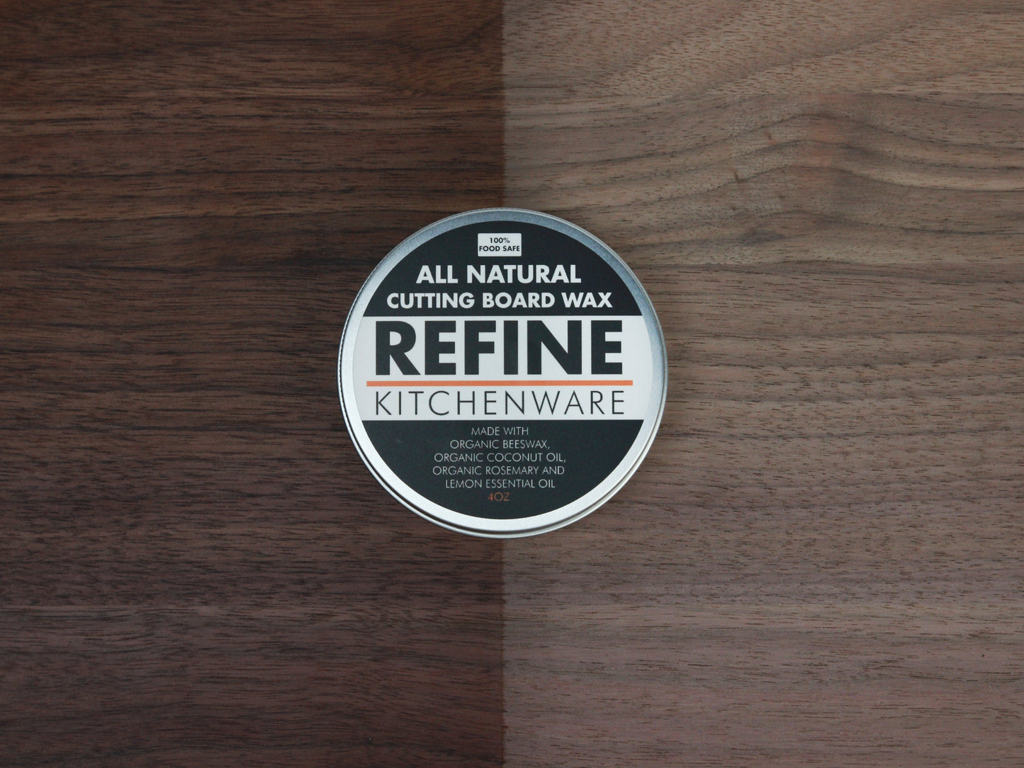 All Natural Cutting Board Wax, Handmade in the USA With Organic Coconut Oil and Organic Beeswax (Online Exclusive)