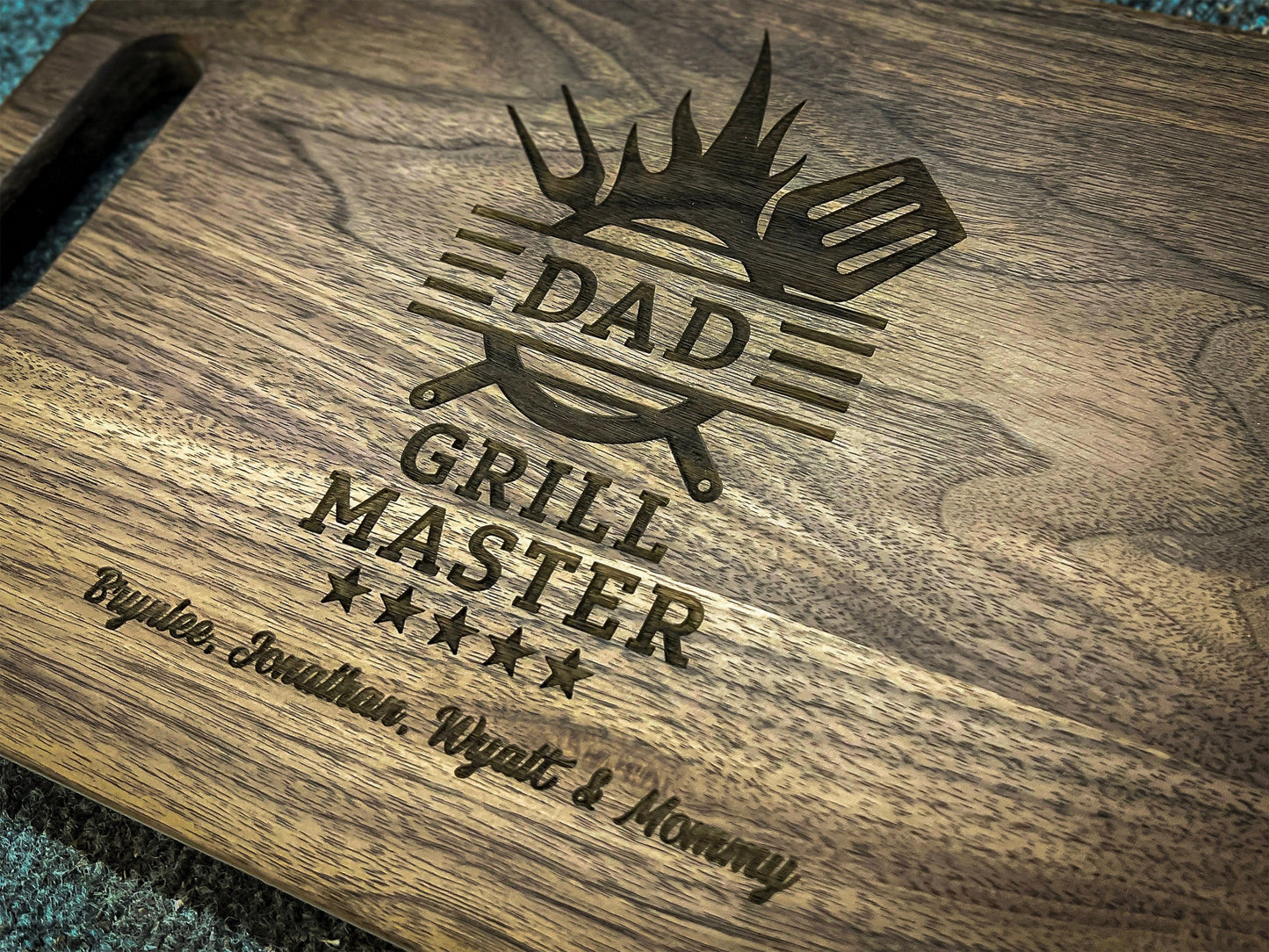 Gift For Dad Cutting Board, Personalized Gifts For Dad, Custom Grilling Gift For Dad, BBQ Gift For Dad, Custom Cutting Board - USA Made (Online Exclusive)