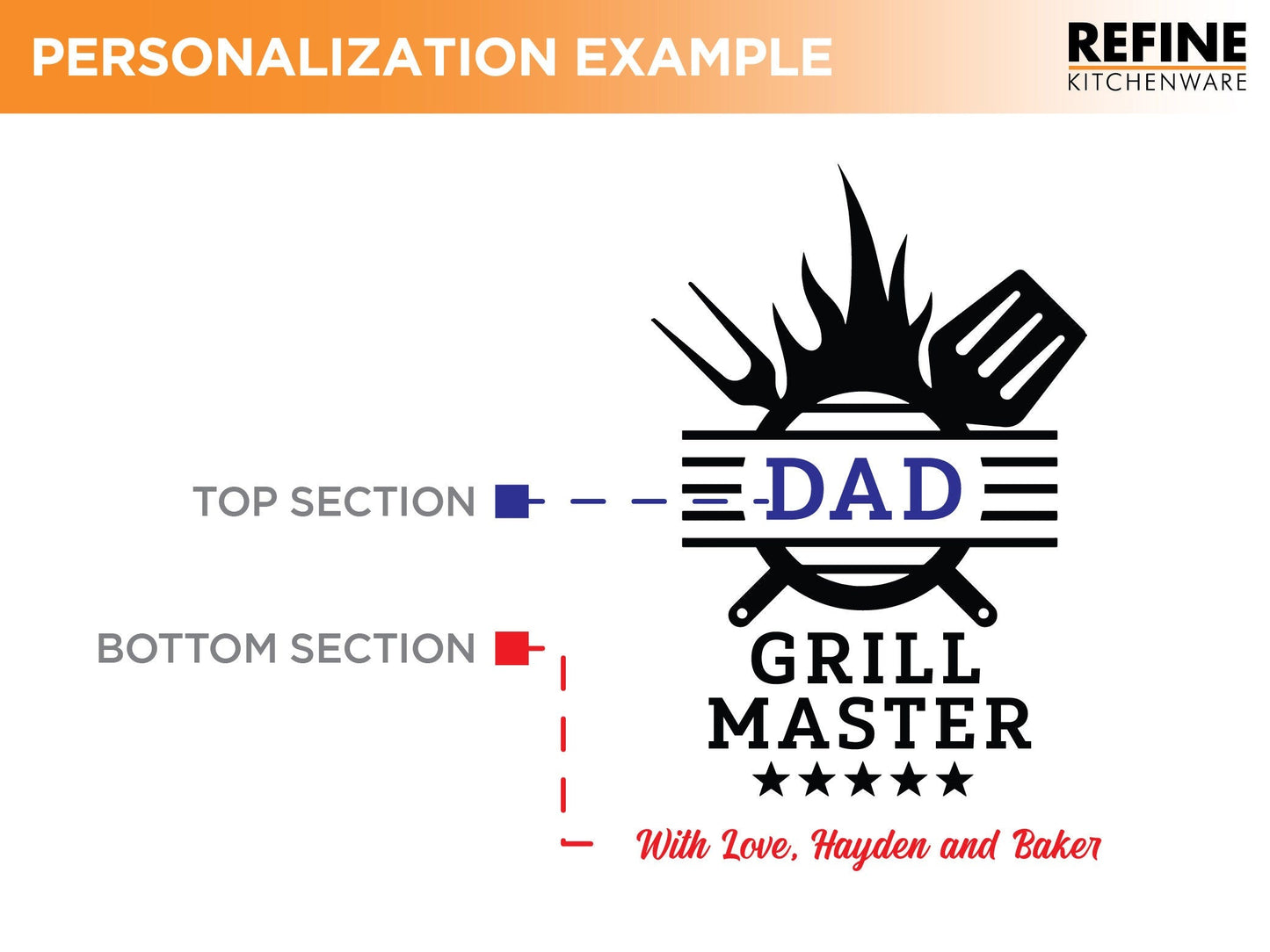 Gift For Dad Cutting Board, Personalized Gifts For Dad, Custom Grilling Gift For Dad, BBQ Gift For Dad, Custom Cutting Board - USA Made (Online Exclusive)