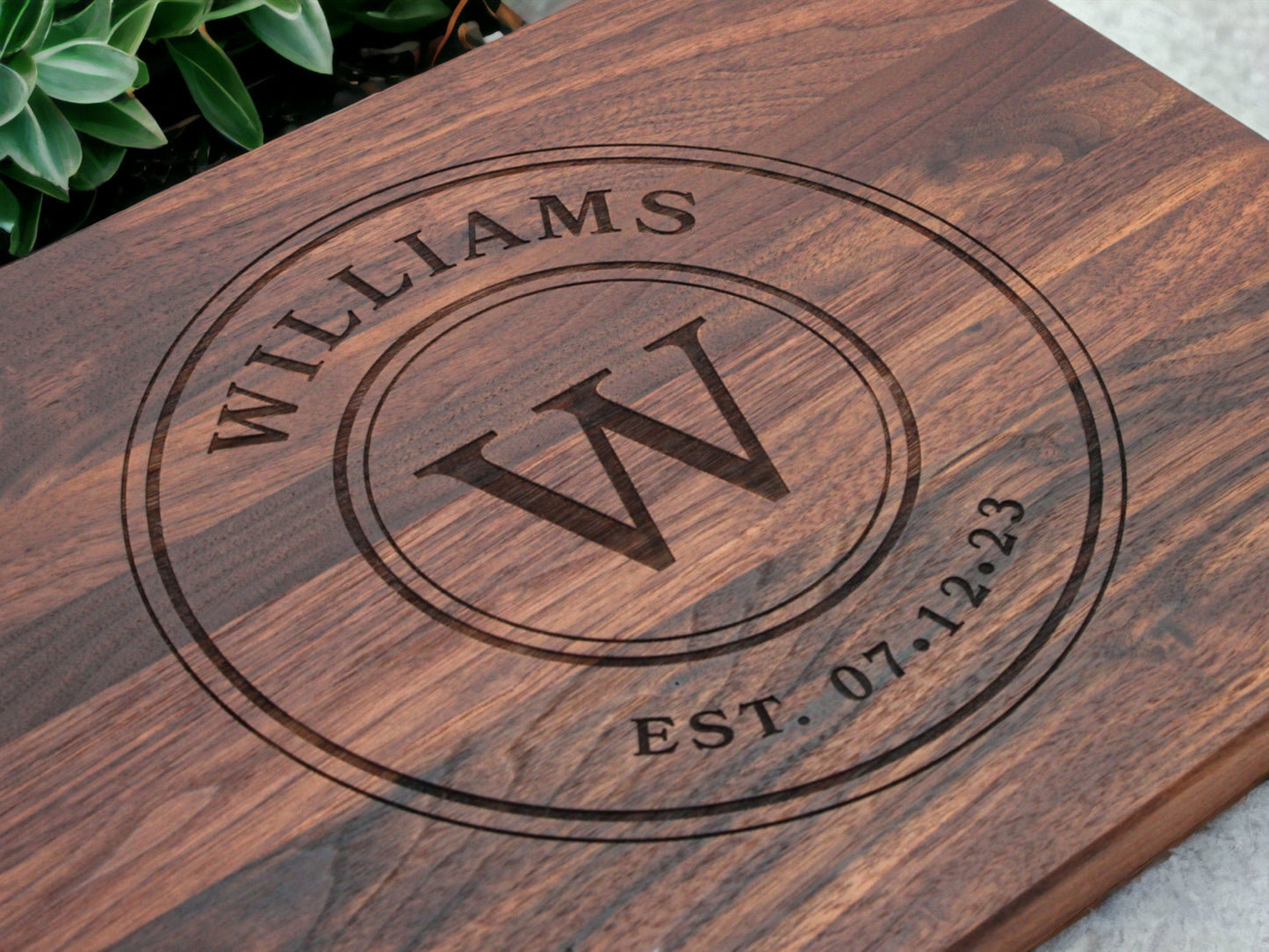 Personalized Cutting Board Wedding Gift, Customize your Walnut and Maple Boards, Engraved Engagement Gift, Unique Bridal Shower Present (Online Exclusive)