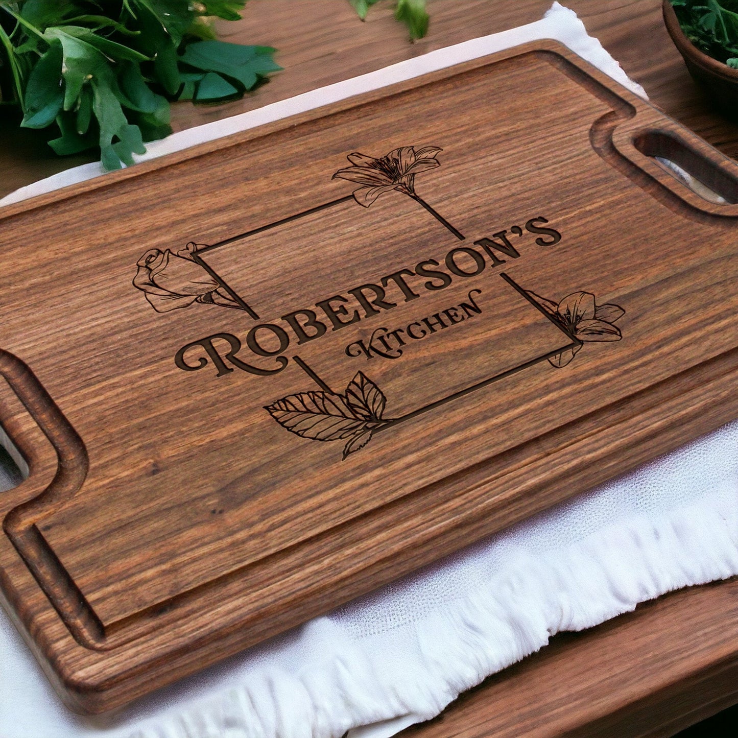 Personalized Mothers Day Cutting Board, Custom Gift for Wife, Monogrammed Gifts for her, Personalized Mother's Day Gift, USA Made (Online Exclusive)