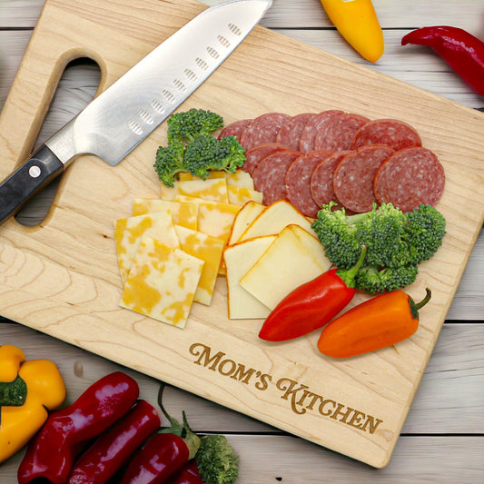 Personalized Mothers Day Cutting Board, Custom Gift for Wife, Monogrammed Gifts for her, Personalized Mother's Day Gift, USA Made (Online Exclusive)