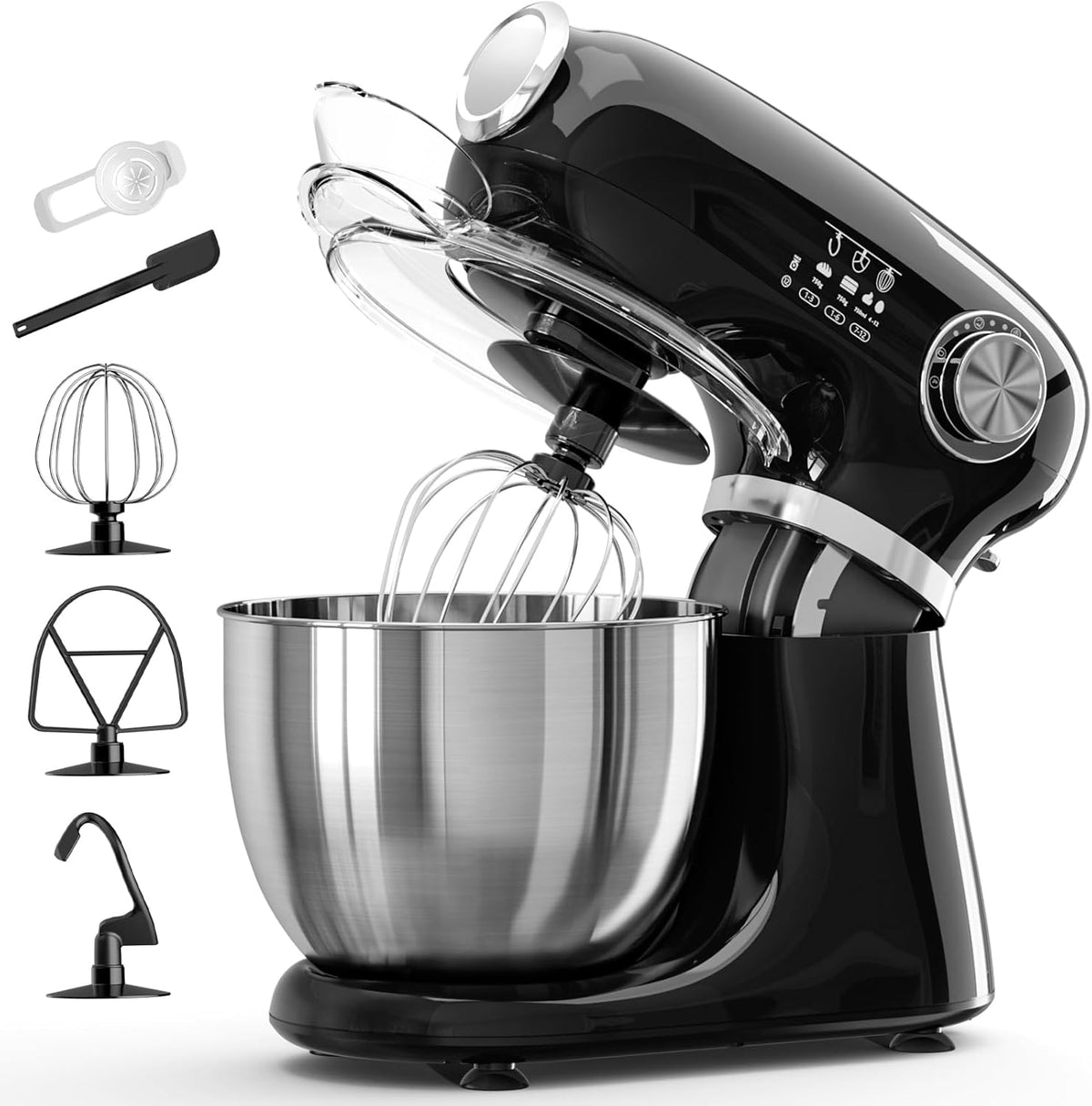 Kismile Stand Mixer, 5.5-Quart Electric Mixer with 12 (Online Exclusive) Speeds CF3715