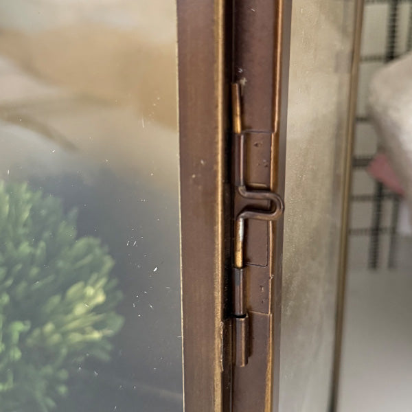 Rustic Bronze Tempered Glass Lanterns, Set of Three (Online Exclusive)